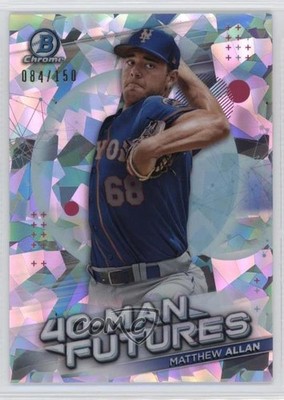 2021 Bowman Chrome 40-Man Futures Atomic Refractor 84/150 Matthew Allan 0ot5