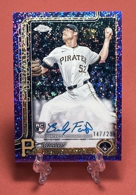 2025 Topps Chrome Brady Feigl Rookie Auto /299 Purple Speckle