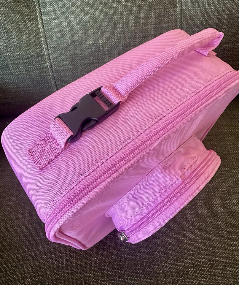 Fiambrera LEGO Rosa para Niños Adultos Aislada con Bolsillo para Pernos NUEVO Foto 3 de 4