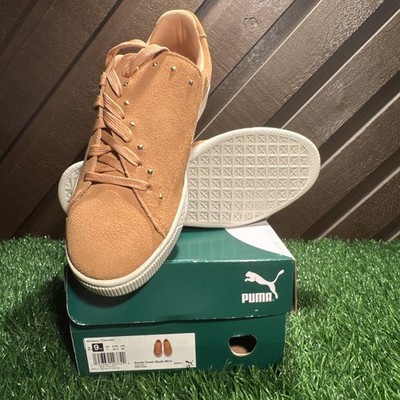 Rare Puma Women s Suede Crush Studs Wn s Toast-Toast Size 9.5 369688 01