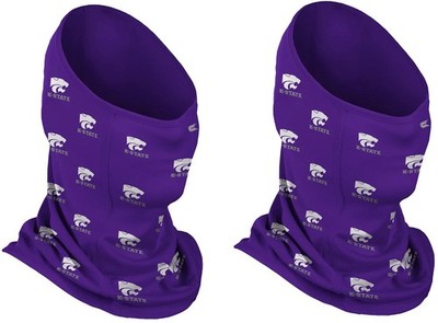 Ncaa Kansas State Wildcats Adult Multi-Functional SPF 50 Logo Neck Gaiter 2-Pack