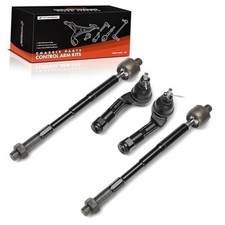 Set of 4, Front Inner Outer Tie Rod End Kit, Compatible with Kia Soul 2020