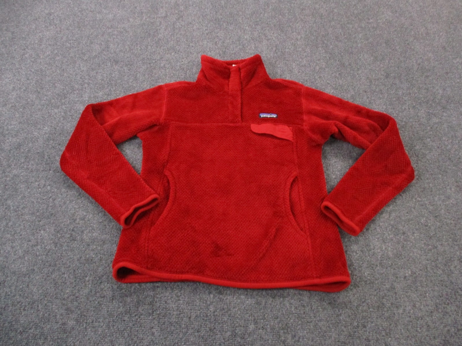 Patagonia Jacket Women S Red Snap T Fleece Fuzzy Sweater Outdoor Camping 25442