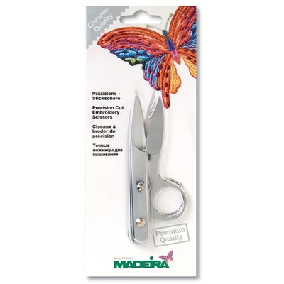 Madeira Fadenzange - Professioneller Präzisionsschnitt 12 cm / 4,8 Zoll Silber - Nähen