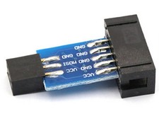 1PCS 10 Pin Convert to   6 Pin Adapter Board USBASP STK500 #pq