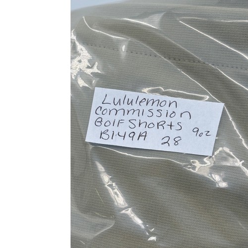 Lululemon Shorts Commission Golf 10"Men Size 28 Tan Khaki New - Picture 11 of 11