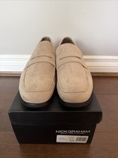 Nick Graham Men?s Altred Loafers  9.5 Beige