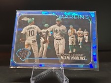2024 Topps Chrome Sapphire - #252 Miami Marlins Team Card