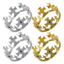 4 Pcs King Crown for Boys Princess Party Favor Child Birthday Favors