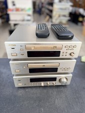 Denon F100 Mini System DRA DCD DMD CD MD Kit Amplificatore + Telecomandi