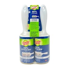 5 Pack - Scotch-Brite 50 Stickier Cleaning Lint Roller, 95 Sheets