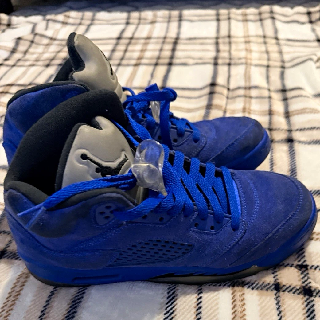 Jordan 5 Retro Blue Suede for Sale - Authenticity Guaranteed - eBay