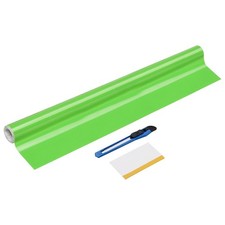 1 Set 6D Carbon Fiber Vinyl Wrap 15.7" x 5ft Self-Adhesive with Scraper, Green