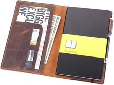 Leather Journal Cover Fits for Moleskine Lar Hard Cover
