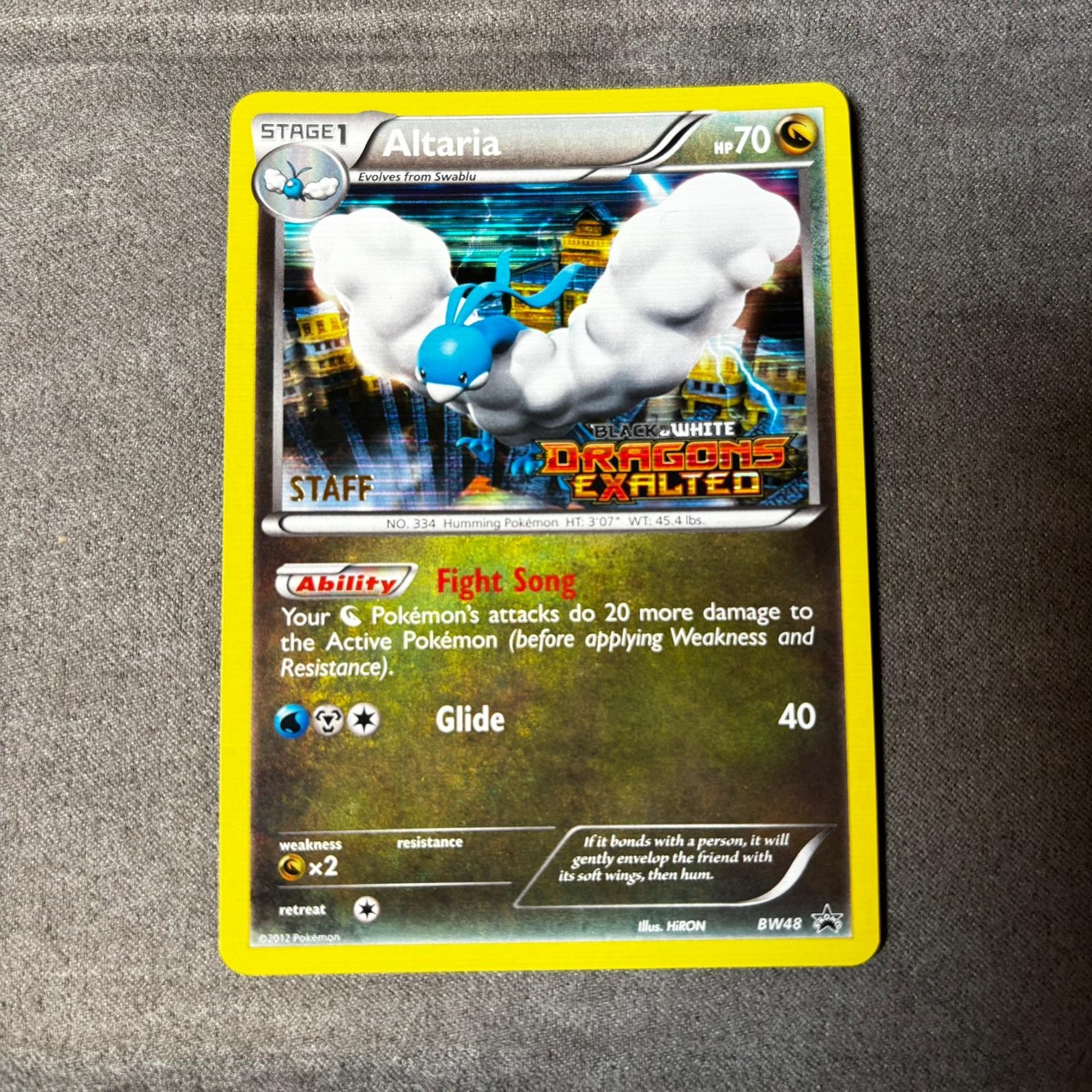 Altaria BW48 B&W Dragons Exalted STAFF - Pokemon cards - NM
