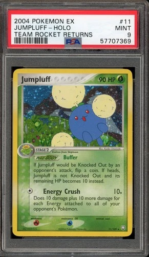 Pokemon Jumpluff EX Team Rocket Returns Holo Rare #11 PSA 9 Mint