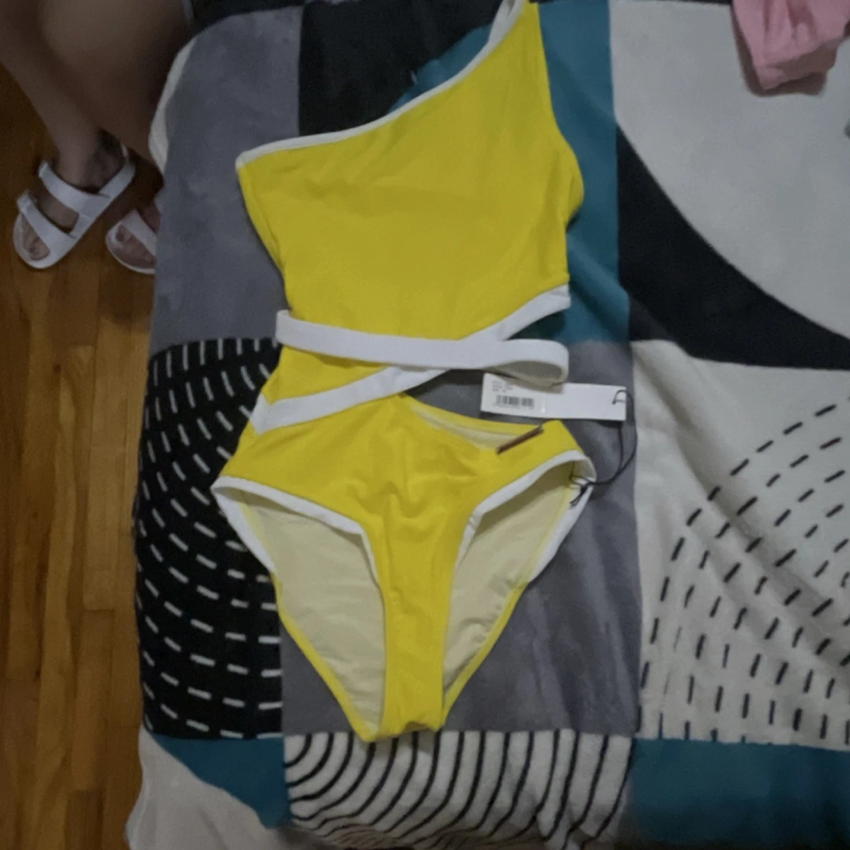 Yellow Solid Bikini Swimwear for Women for sale | eBay