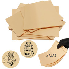 3MM Tattoo Skin Practice - 12Pcs Premium Silicone Fake Skin for Tattoo