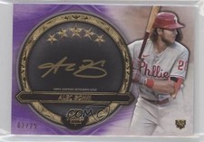 2021 Topps Five Star Golden Graphs Purple 3/25 Alec Bohm #GG-AB Auto 6fs