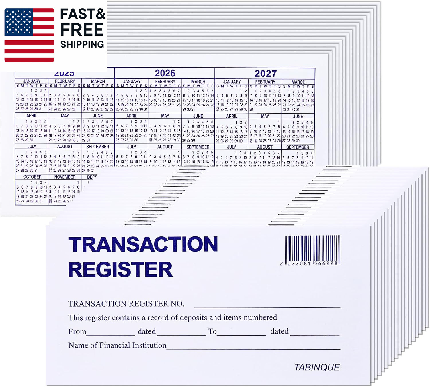 как выглядит 24 PCS Check Registers for Personal Checkbook, Easy to Read Checkbook Register фото