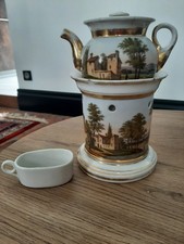 Veilleuse Tisanière Porcelaine de Paris signée 19ème/ XIXÈME