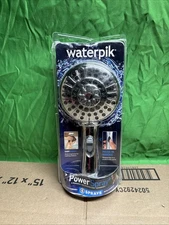 Waterpik 6-Spray 4.8 in. Wall Mount Handheld Adjustable Shower Head. Chrome