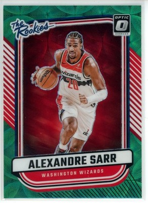 2024-25 Donruss Optic Alexandre Sarr The Rookies Green International /25 READ
