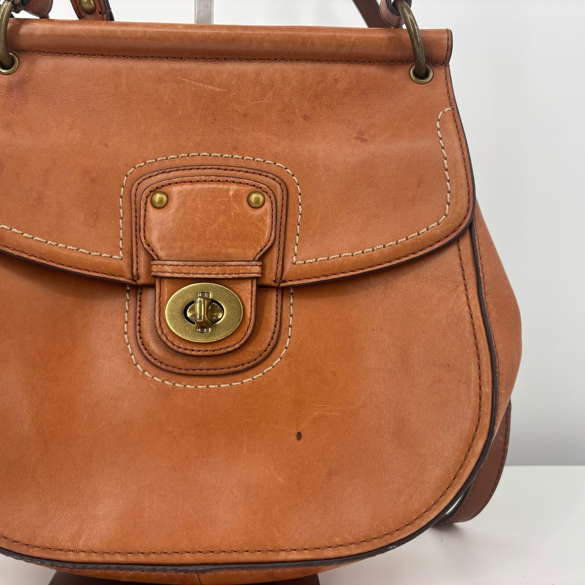 Coach Willis Legacy 70th Anniversary Vermillion Leather Handbag