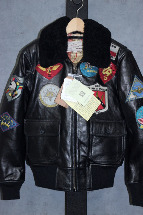 Avirex Top Gun G-1 Leather Jacket / M Black Flight 6181013 Avirex Top Gun G-1 Leather Jacket / M Black Flight 6181013