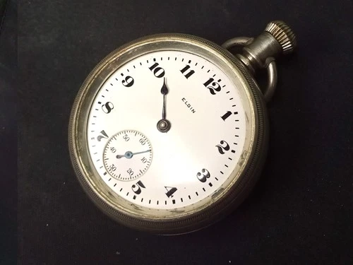 Antique 1920 Elgin Pocket Watch, Serial 22409743 Grade 288 Model 5, FOR PIECES