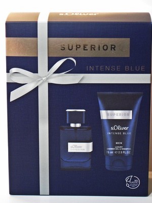 s.Oliver SUPERIOR INTENSE BLUE  2 tlg. Geschenkset,  ( 30 ml EdT,  75 ml DG)
