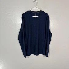 Ten Thousand Versatile LS Shirt Mens Medium Blue Long Sleeve Athletic Training