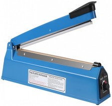 Impulse Heat Sealer Machine Manual Bags, 12 Inch, for Sealing 12", Blue