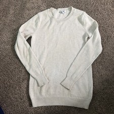 Old Navy Girls Beige Knit Pullover Sweater Crew Neck Long Sleeve Size M