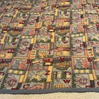 Handmade Animal Alphabet Crib Quilt, Multicolor Quilted Nursery Blanket — photo 1
