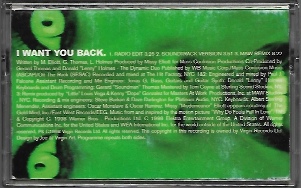 Melanie B Feat. Missy "Misdemeanor" Elliott – I Want You Back CASSETTE SINGLE - Image 3 of 4
