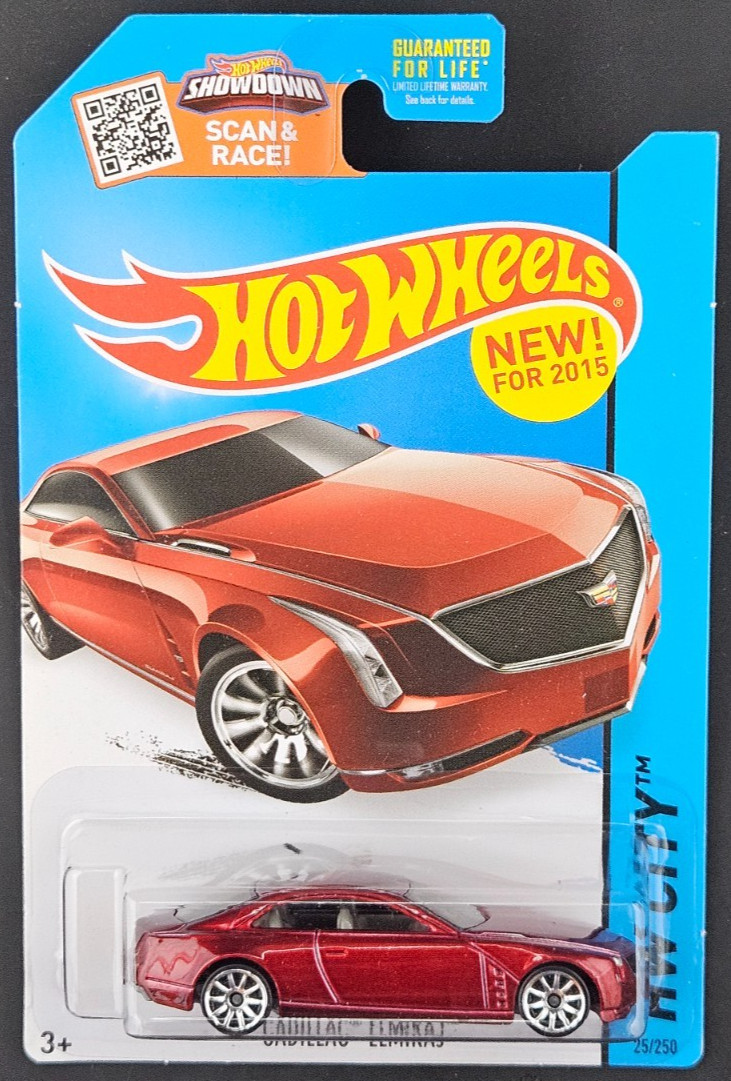 2015 Hot Wheels HW City #25/250 Cadillac Elmiraj Red VHTF