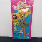 90s Vintage Barbie Doll Fashion Flower Pretty Clothing With Hairband