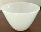 Vintage Fire King Oven Ware Glass White Splash Proof Mixing Bowl 8.5 x 5.25