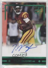 2021 Leaf Ultimate Draft Emerald Spectrum 13/25 Tyler Vaughns #GLR-TV1 Auto 2u3
