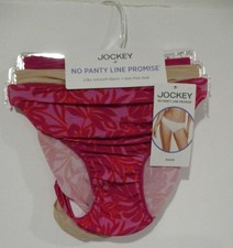 Jockey No Panty Line Microfiber stretch Bikini panties 3 pair size 6/M Free Ship