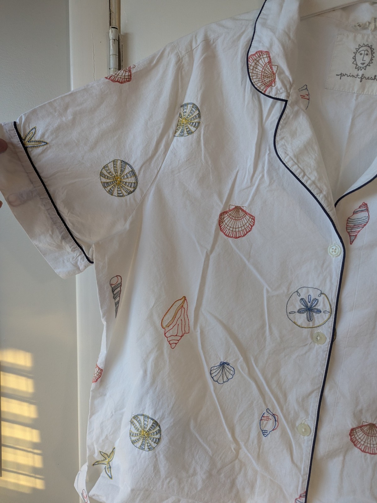 Printfresh Beachy Embroidered Seashell Pajamas PJ… - image 15
