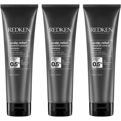 Redken Scalp Relief Dandruff Control Shampoo 3x 250ml