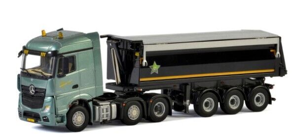 Miniatura Caminhão Mercedes Benz Actros MP4 6x2 Cavalo 1:50 WSI