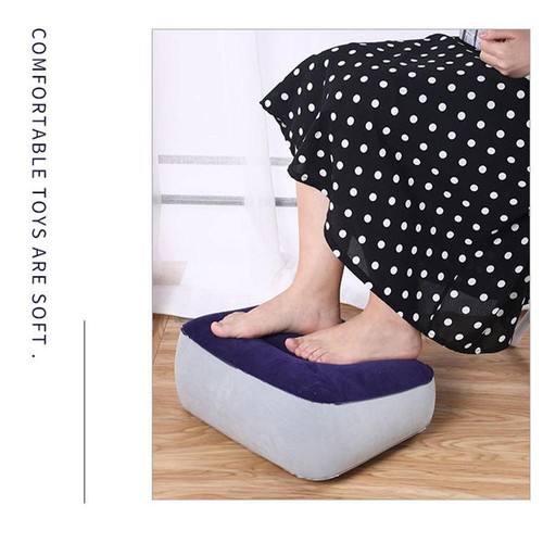 Almohada portátil suave reposapiés PVC inflable reposapiés almohada plegable A9O3 R7I1 - Imagen 18 de 20