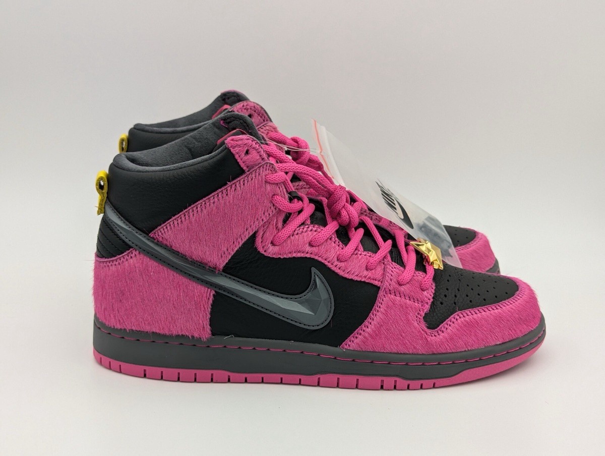 関税込 RUN THE JEWELS × NIKE SB DUNK HIGH DX4356-600 Nike SB Dunk High Run The Jewels Active Pink Black DX4356