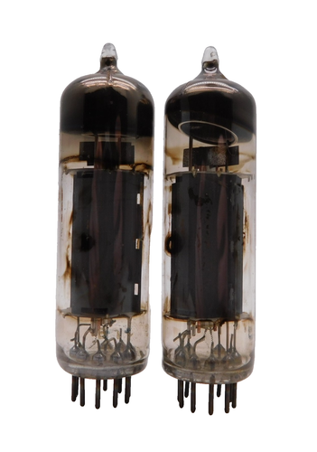 Matched Pair Mullard Blackburn EL84 6BQ5 Valves Röhren gebraucht getestet (V13)