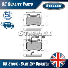 Juego de pastillas de freno para araña Alfa Romeo 159 Brera Stallex 77365202 77364900