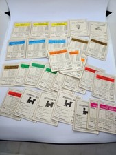 Monopoli contratti cartoncini proprietà ipoteche lire vintage gioco società C824