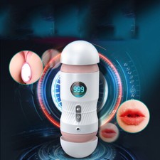 Handsfree Male Masturbaters Pocket Pussy Strokers Heating   Lubricants